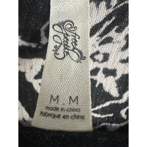 Free People Snap Out of It Floral Embroidered Sleeve Swing Tunic Mini Dress M - Picture 4 of 5